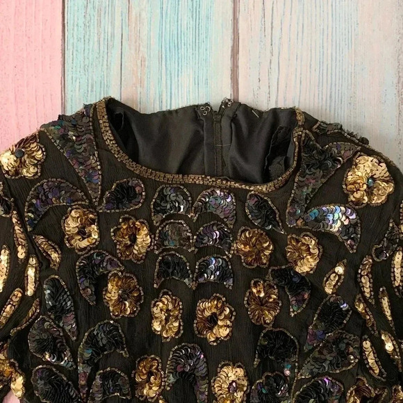 Beautiful vintage sequin long sleeve top - Picture 10 of 10